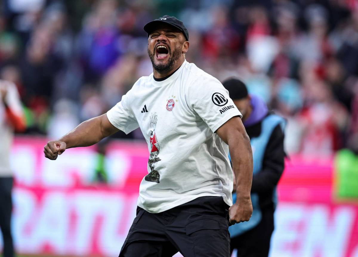 Fiestón del Bayern tras ganar la Bundesliga: el amuleto de la suerte, la euforia de Kompany y así celebró Luis Díaz