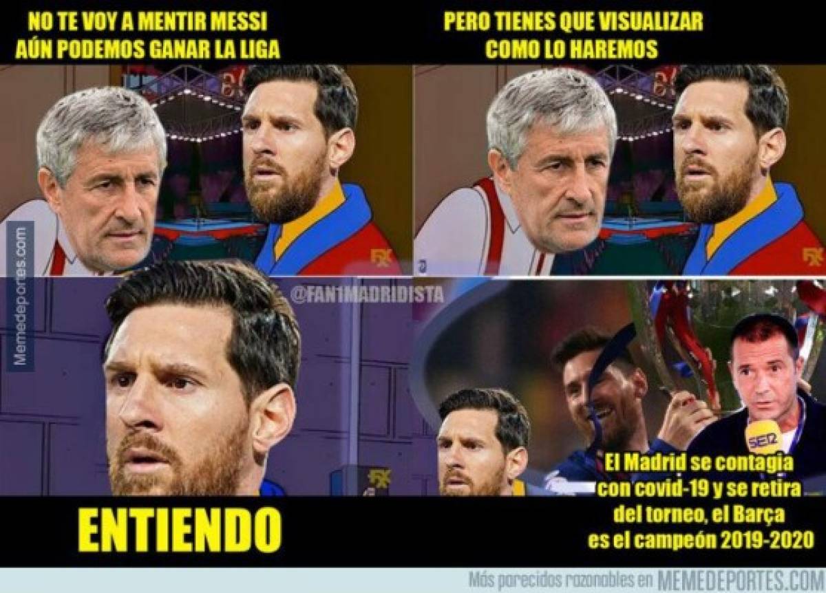 Los crueles memes del virtual título del Real Madrid en LaLiga donde no perdonan al Barcelona