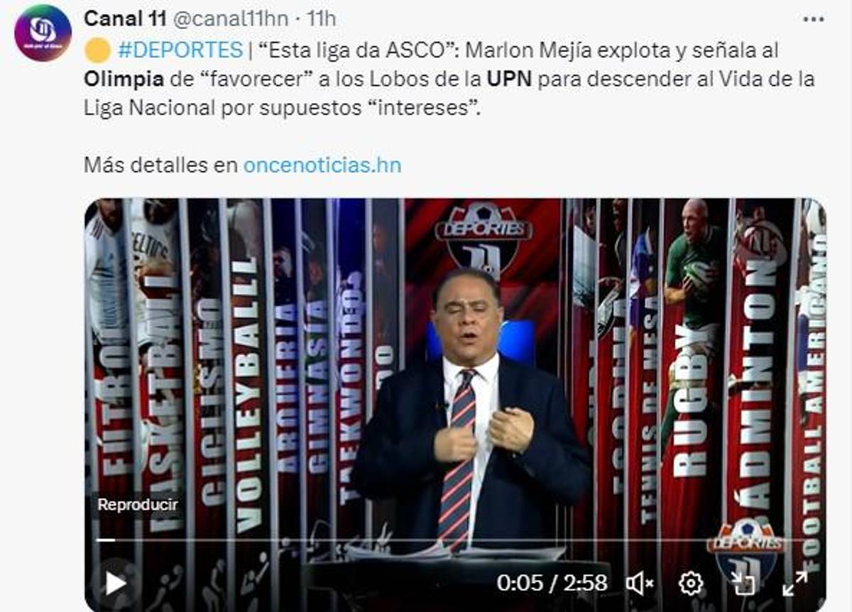 Periodistas hondureños “explotan” tras lo ocurrido en el UPNFM-Olimpia en Choluteca: “Vergüenza” y “es un asco”