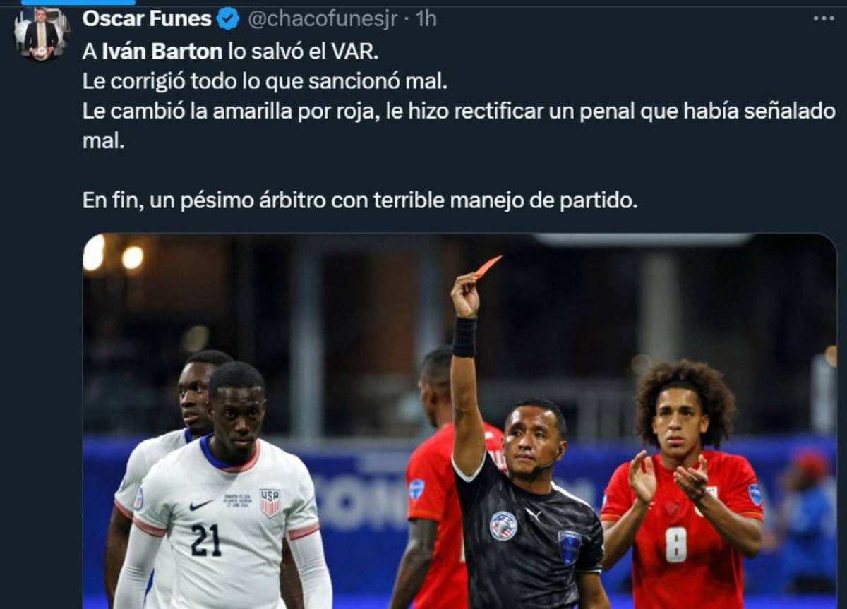 Destrozan a Iván Barton tras el batacazo de Panamá a USA: “Además de malo es un sinvergüenza”