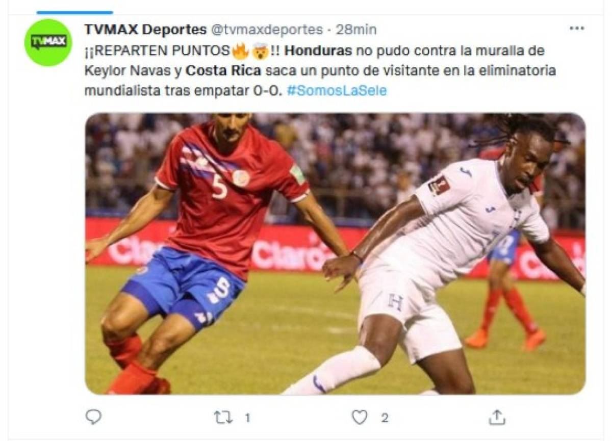 San Keylor, tibio empate y sufriendo: Lo que dice la prensa de Costa Rica del empate con Honduras