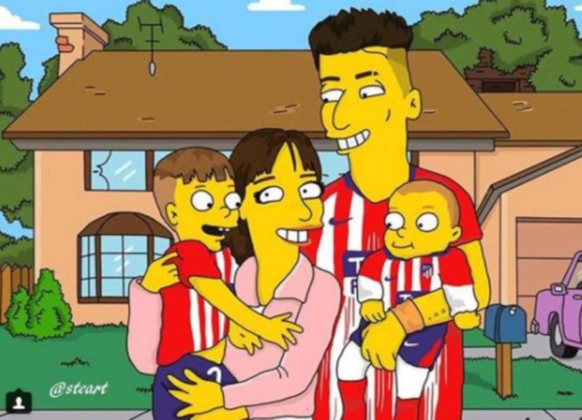 Los cracks del fútbol y sus dobles con los simpsons