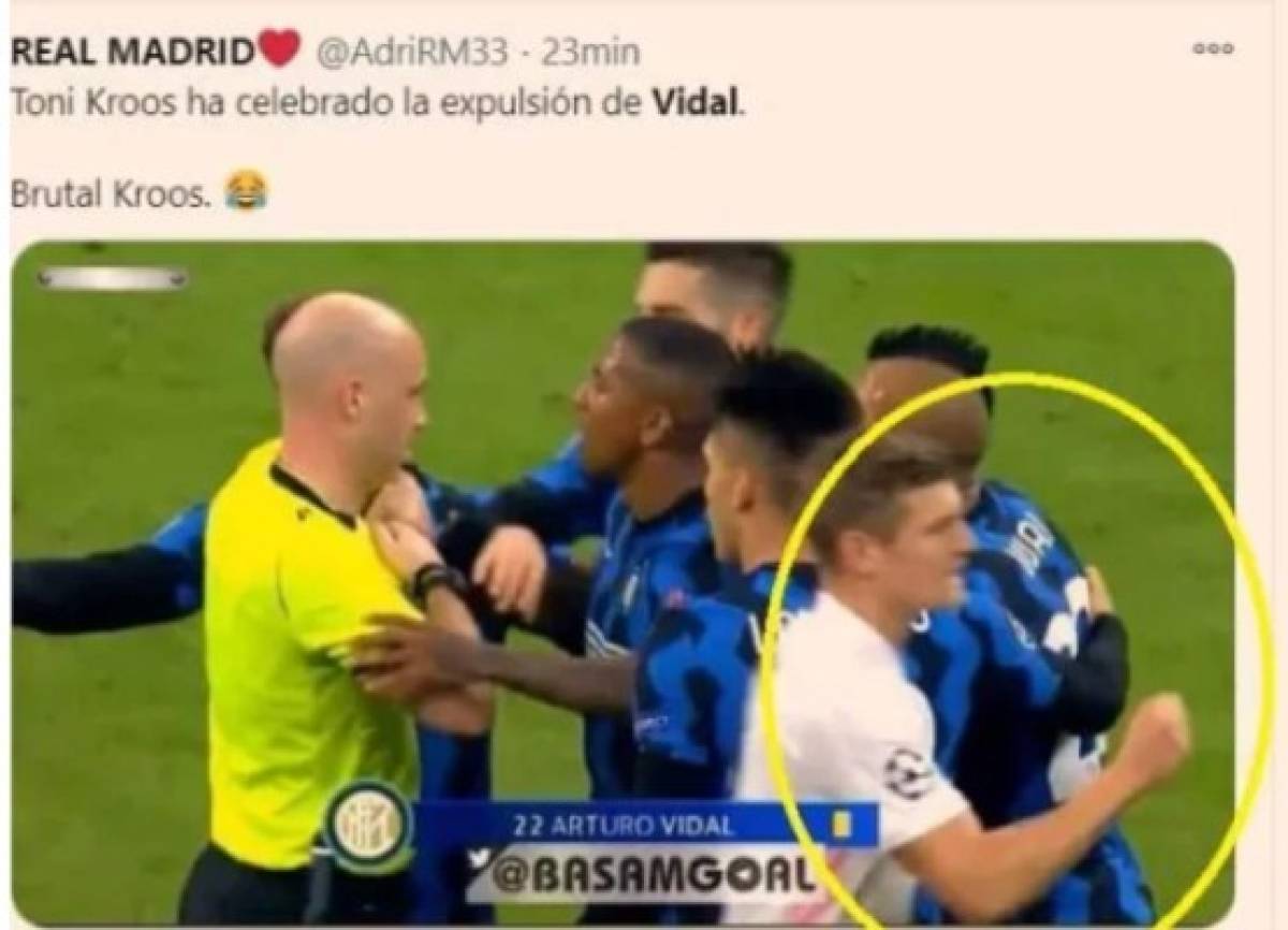 Los memes revienta a Vidal, el VAR y al Inter por perder contra el Real Madrid en Champions