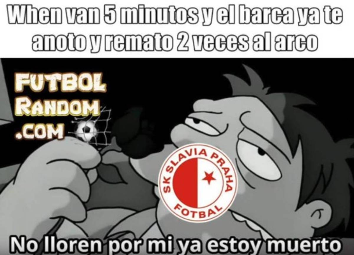 Lionel Messi, víctima favorita de los memes tras el sufrido triunfo del Barcelona ante el Slavia