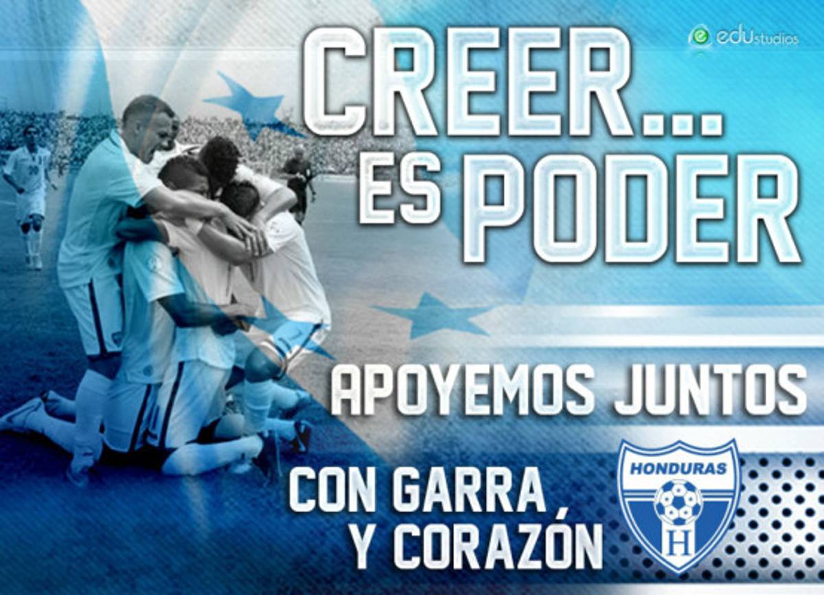 Fotomontajes dedicado al juego entre Honduras y Estados Unidos.