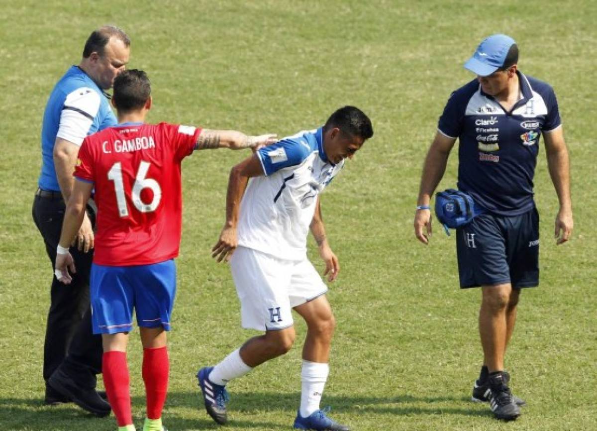 Honduras vs. Costa RicaClasificaciÃ³n de la CONCACAF para la Copa Mundial FIFA - Fase final de grupos 3:00 pmEstadio MorazÃ¡n - Honduras vs Costa Rica- 1 - 1- Andy Najar se vuelve a lesionar la pierna izquierda