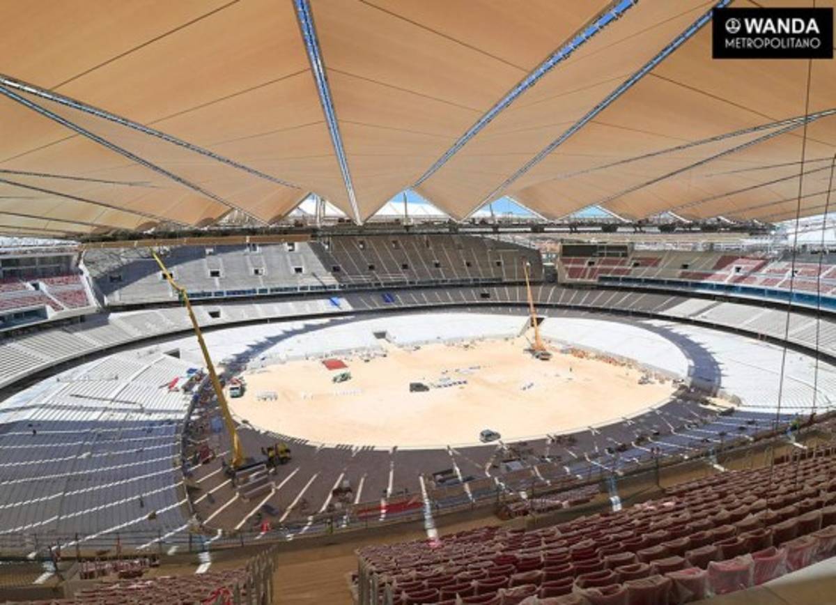 Así luce el nuevo estadio del Atlético de Madrid a tres meses de su inauguración