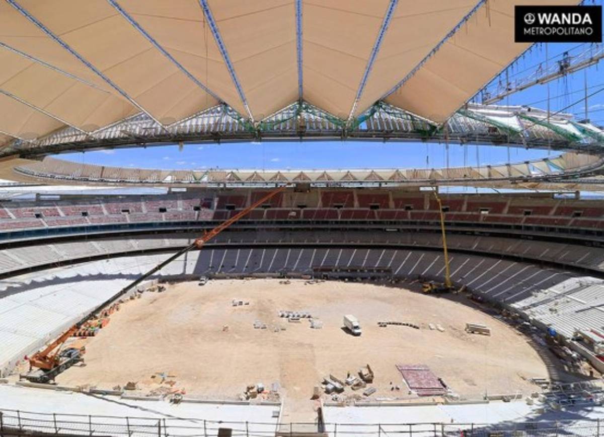 Así luce el nuevo estadio del Atlético de Madrid a tres meses de su inauguración