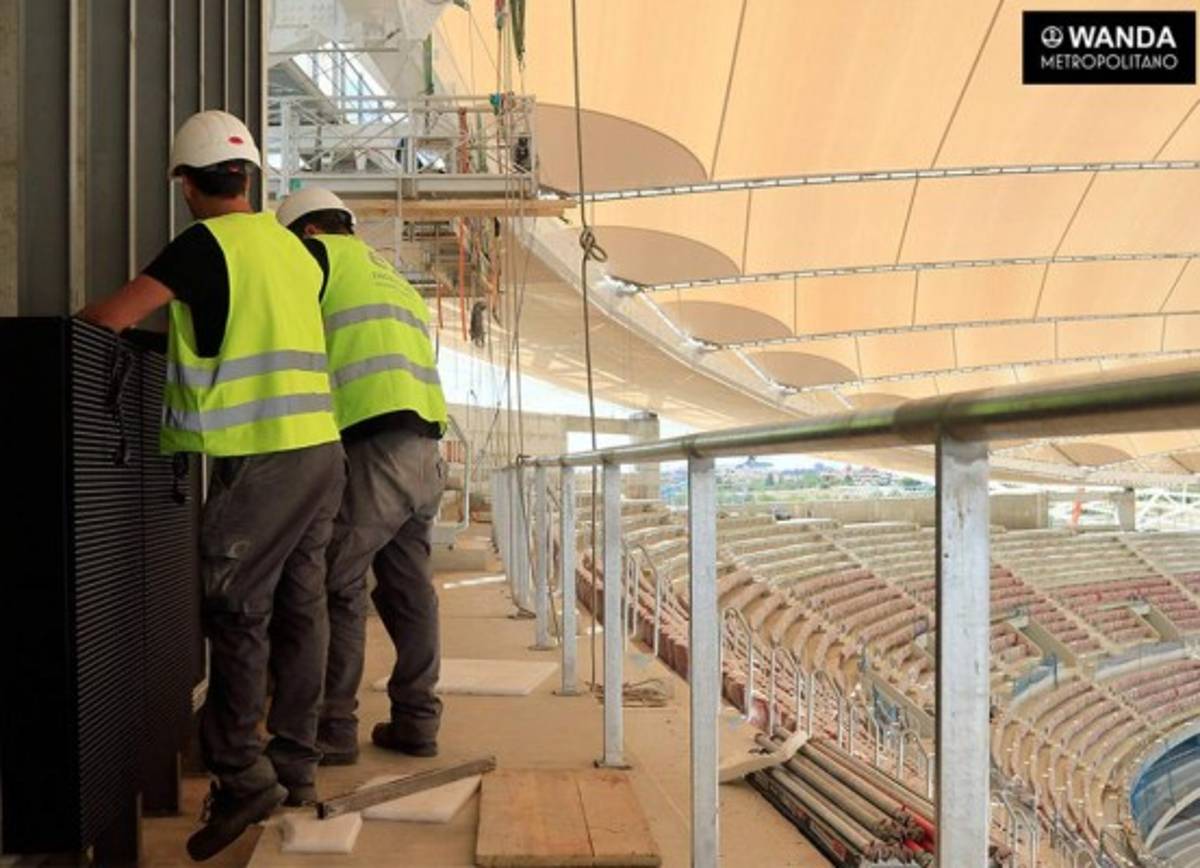 Así luce el nuevo estadio del Atlético de Madrid a tres meses de su inauguración