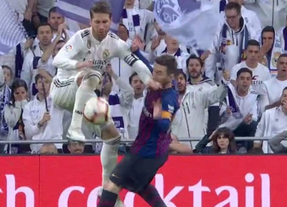 En fotos: ¡La rabieta de Messi con Sergio Ramos en el clásico!