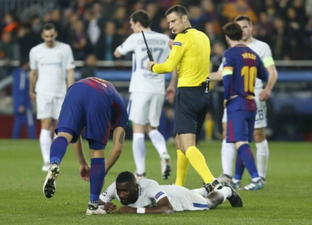 En fotos: Conte se rinde a Messi, la felicidad de Dembélé y la dedicatoria de Leo