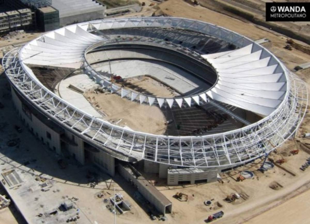 Así luce el nuevo estadio del Atlético de Madrid a tres meses de su inauguración