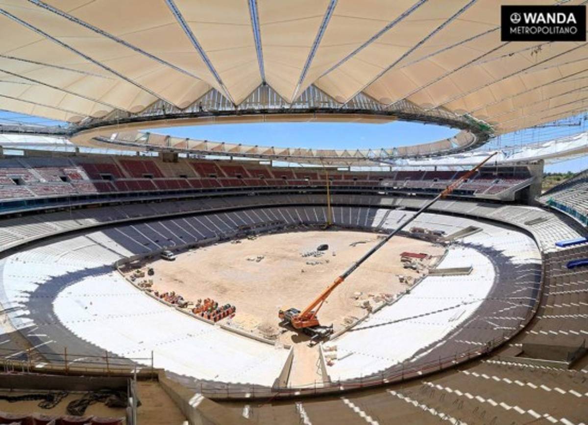 Así luce el nuevo estadio del Atlético de Madrid a tres meses de su inauguración