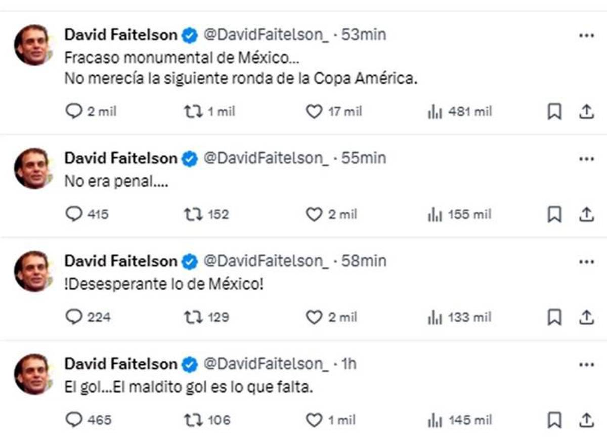 David Faitelson se pelea con compañera de TUDN por culpa de la selección de México: “Son una porquería y una basura”