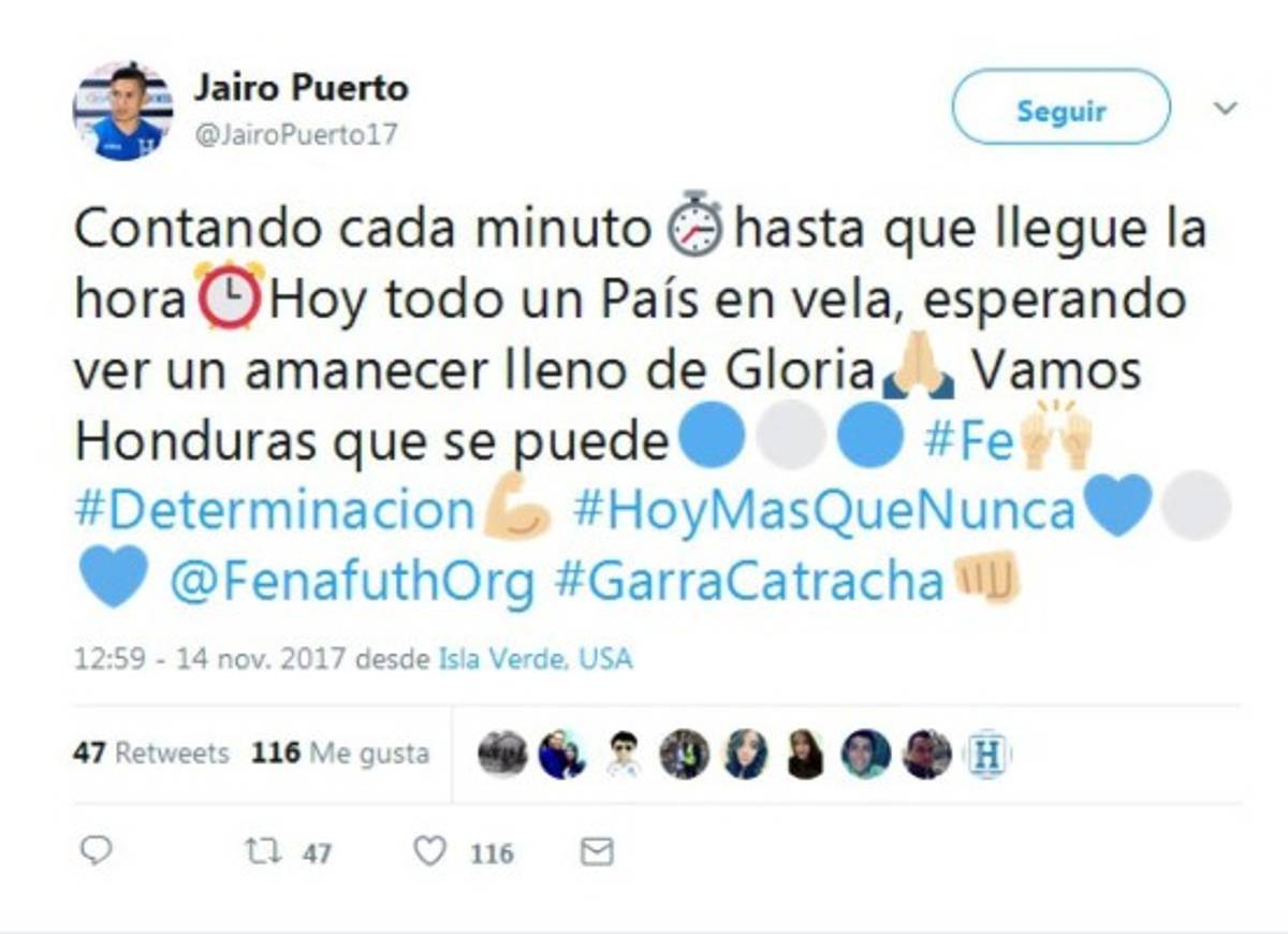 Lo que dicen los jugadores en redes sociales previo a la batalla ante Australia