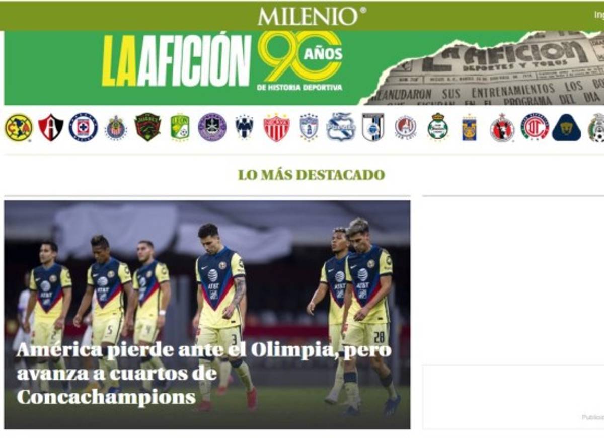 Lo que dice la prensa mexicana sobre el Olimpia: 'Cerca del aztecazo y un equipo sucio'