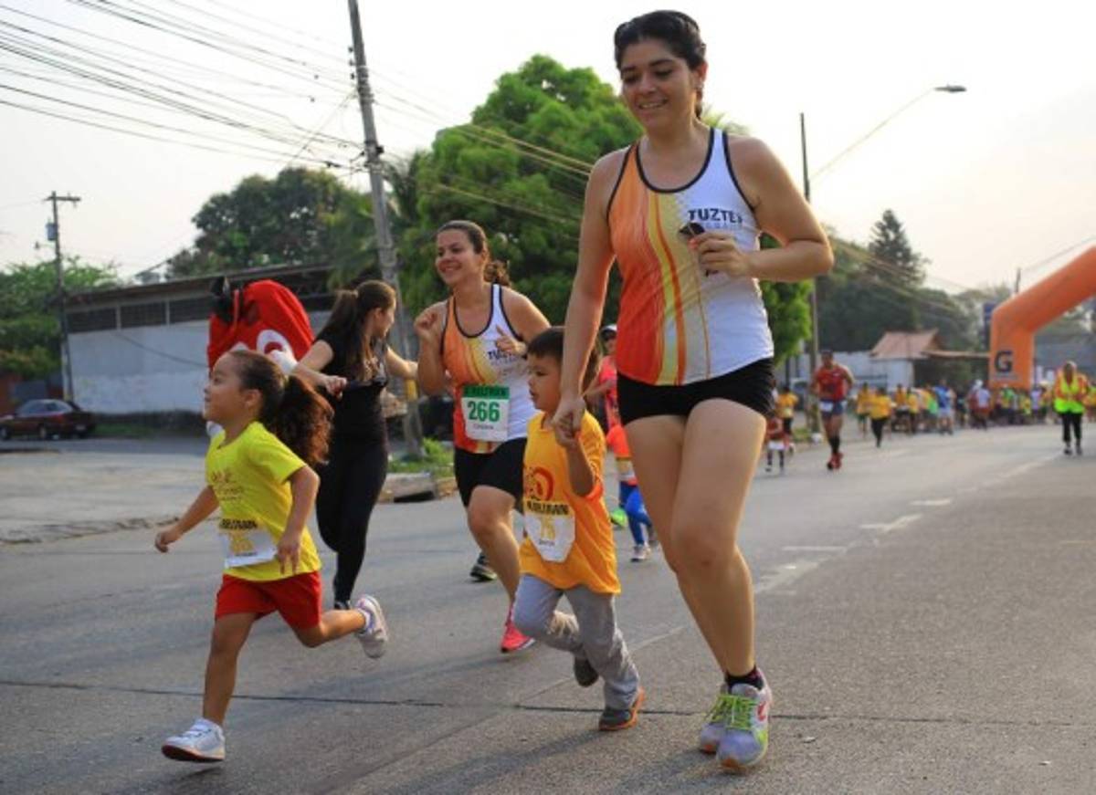 Hermosas chicas y niños felices, esto dejó la Maratón del Riñón en San Pedro Sula