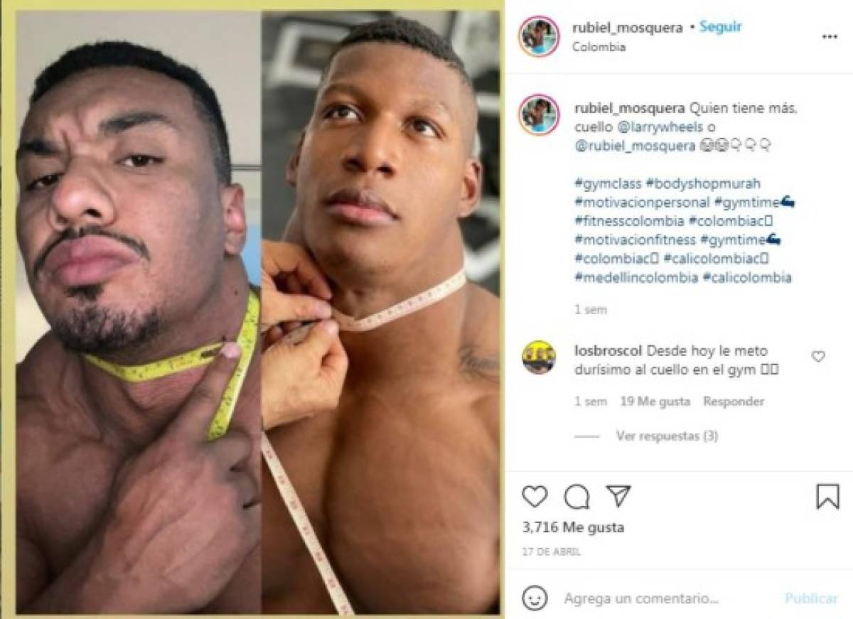 Increíble: Así es Rubiel Mosquera, el hombre con el cuello más grande y fuerte del mundo