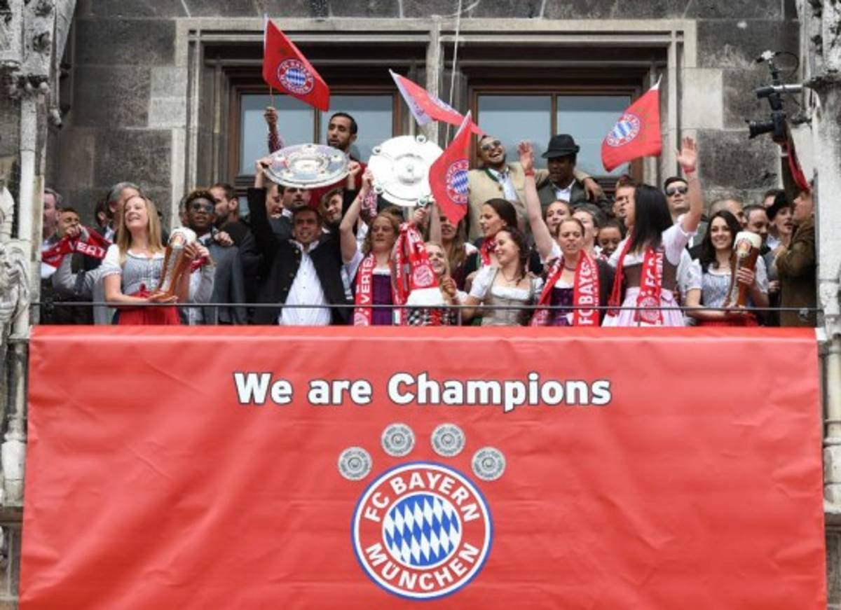 La espectacular celebración del Bayern Munich con su gente en la ciudad