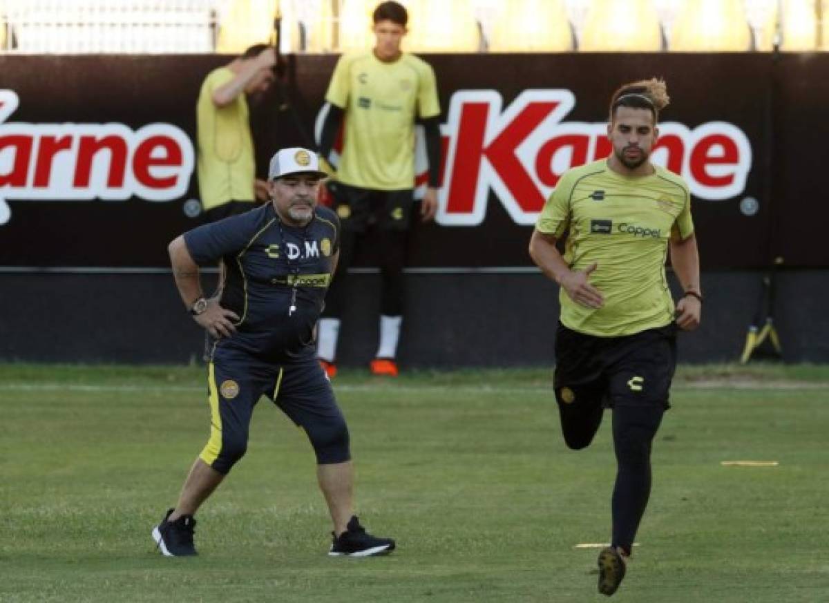 Así son los entrenamientos de Diego Maradona en Dorados de Sinaloa