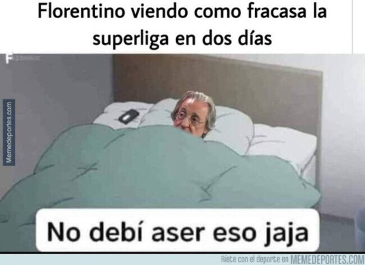 Humillan a Florentino: las redes explotan con divertidos memes por el fracaso de la Superliga europea