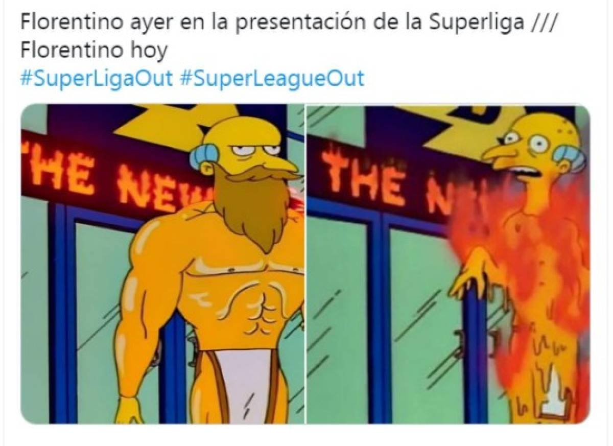 Humillan a Florentino: las redes explotan con divertidos memes por el fracaso de la Superliga europea