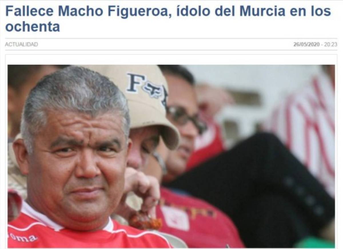 ¡Ídolo, leyenda y mito! Así se refiere la prensa mundial a la muerte del 'Macho' Figueroa