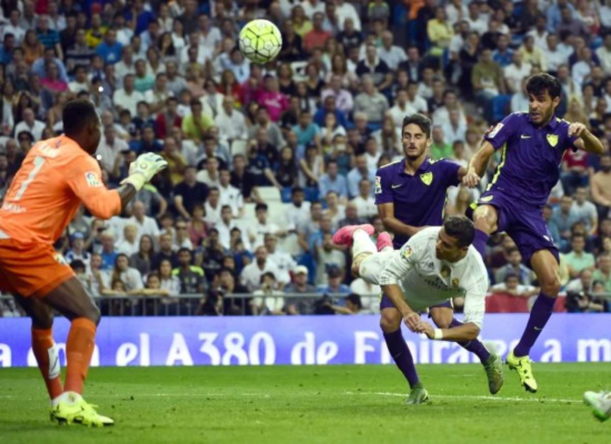 Así fue el sufrimiento de Cristiano Ronaldo ante el Málaga