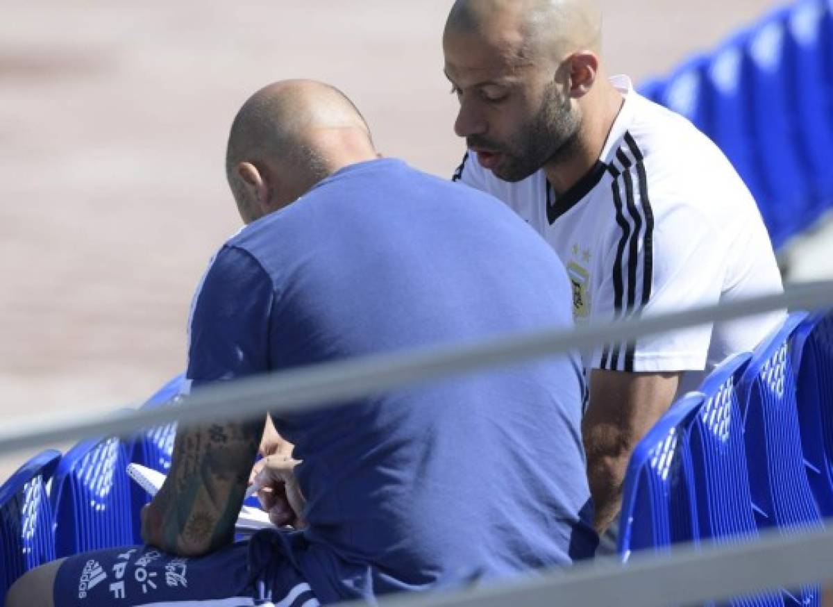 El rostro de Messi: El tenso entreno de Argentina antes de su 'final' contra Nigeria en Rusia 2018