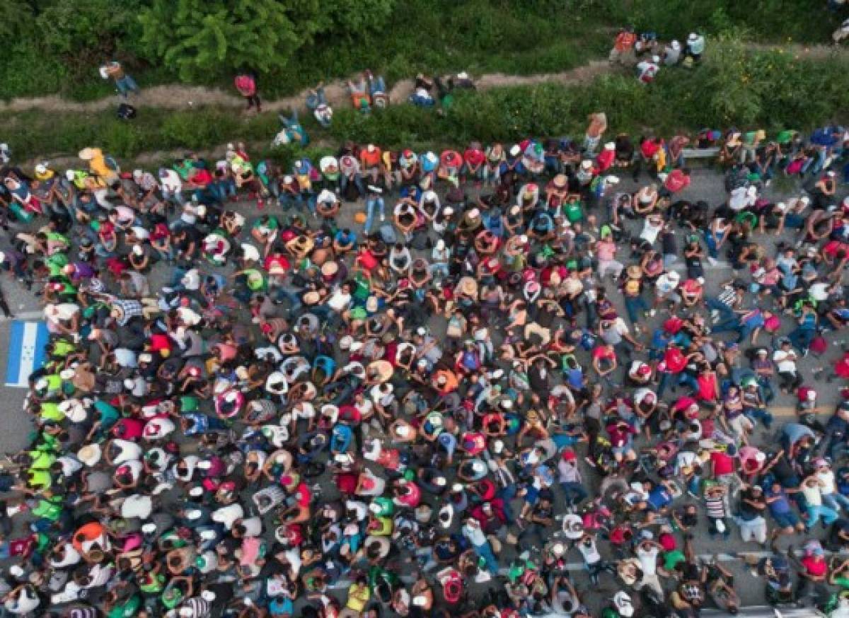 FOTOS: Caravana de migrantes viaja a Ciudad de México para pedir permiso migratorio