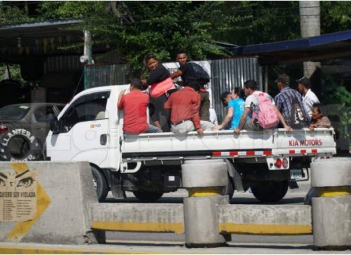 Las imágenes del sorpresivo paro de transporte en varias ciudades de Honduras