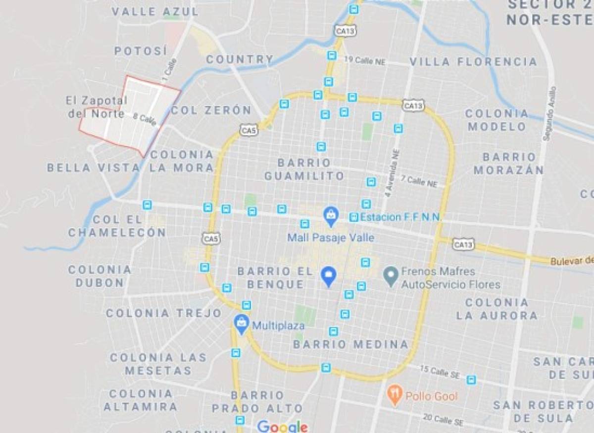 Los 13 barrios y colonias de San Pedro Sula donde se han confirmado casos de coronavirus