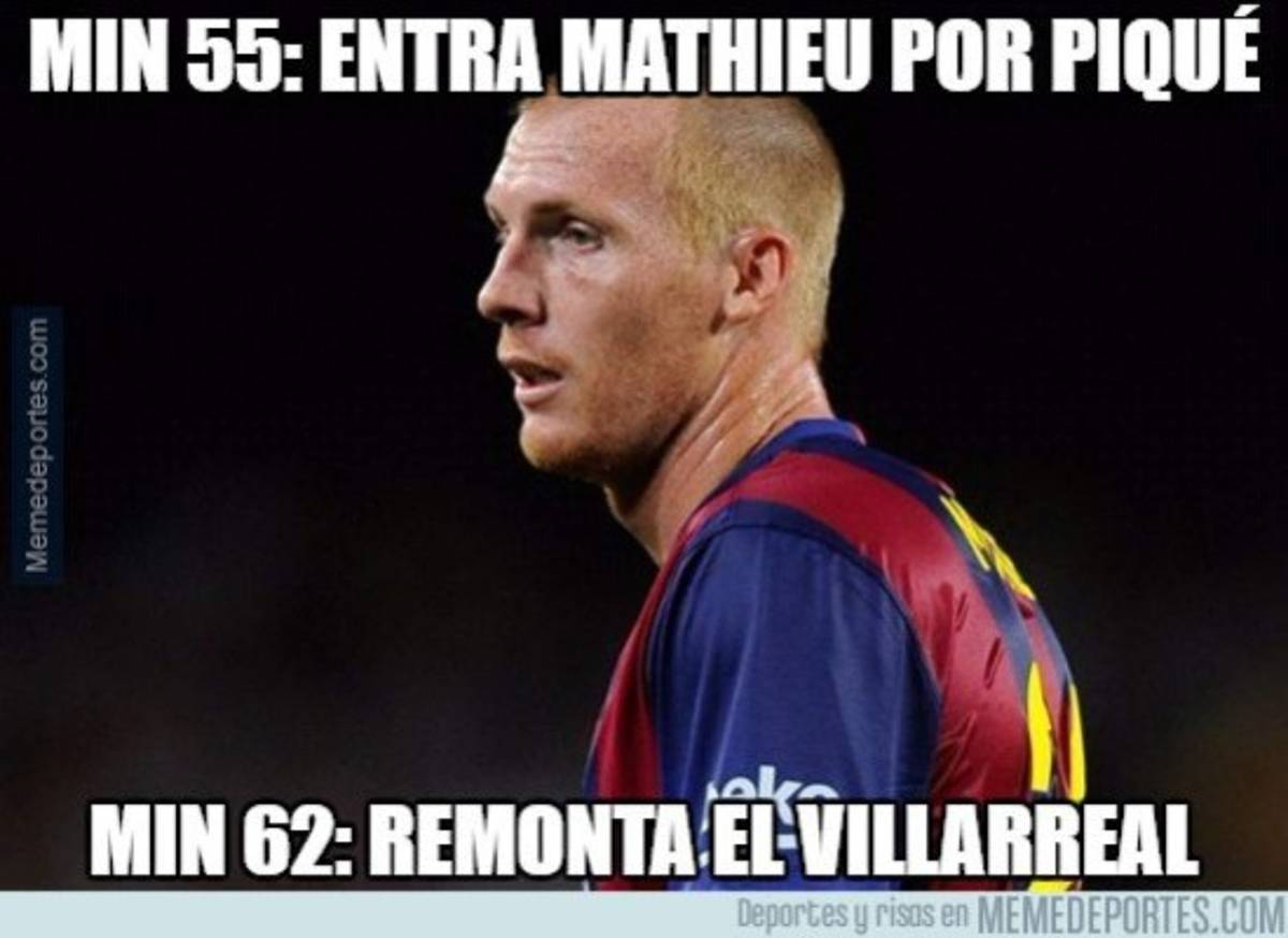 Los mejores memes que dejó el empate del Barcelona ante Villarreal