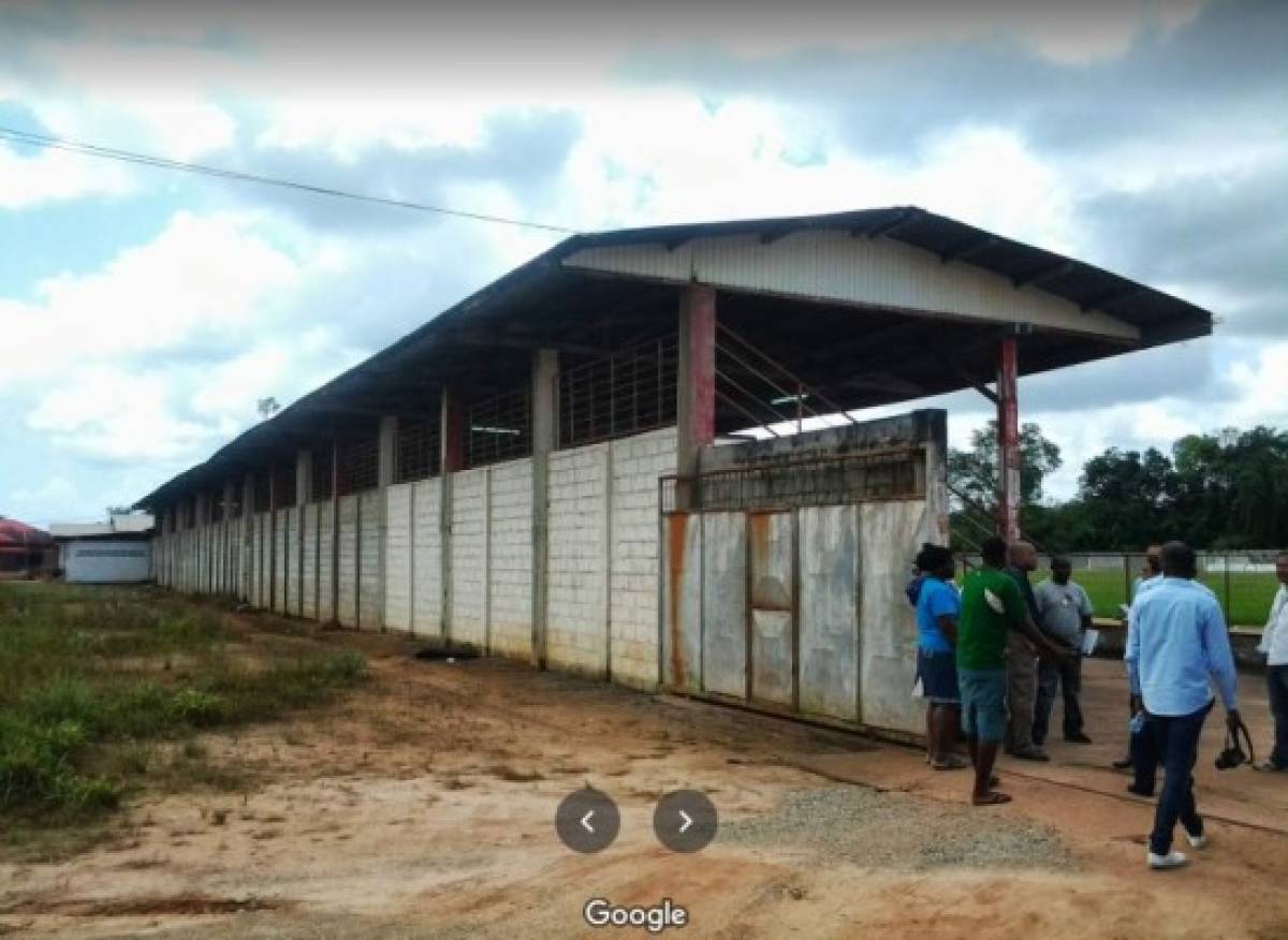 La cancha que visitará Olimpia en Surinam para enfrentar al Inter Moengotapoe en Liga Concacaf