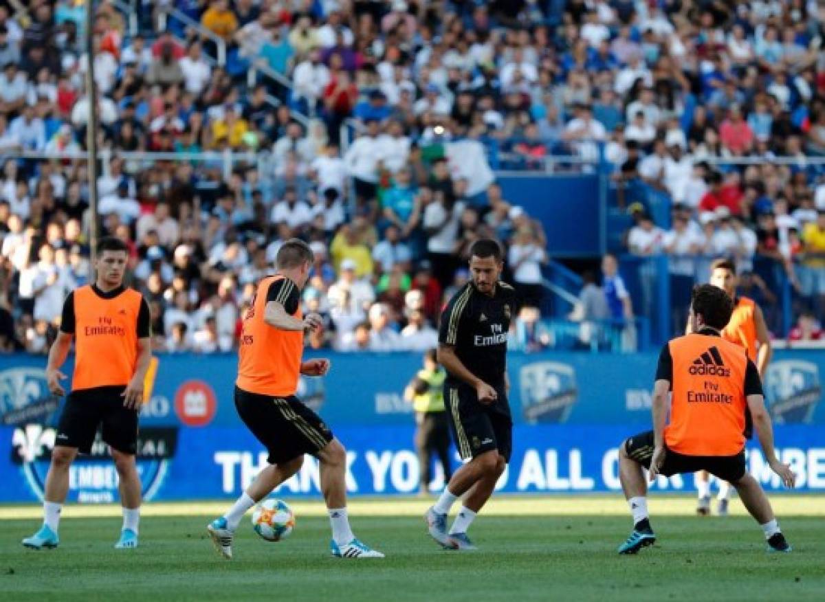 La vuelta de Zidane, la magia de Hazard y con estadio lleno, así entrenó el Real Madrid en Montreal