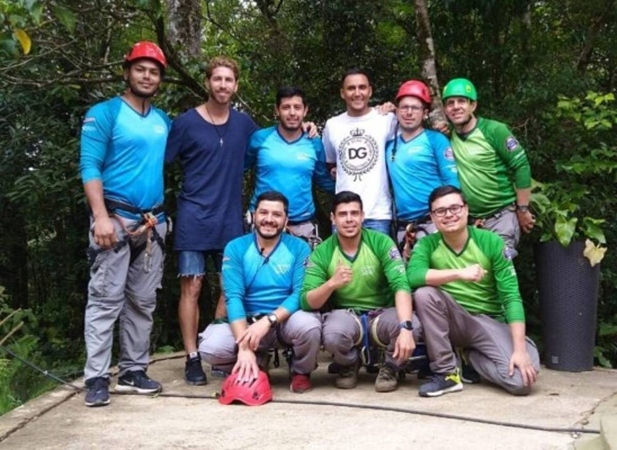 Sergio Ramos y Pilar Rubio disfrutan su luna de Miel en Costa Rica junto a Keylor Navas