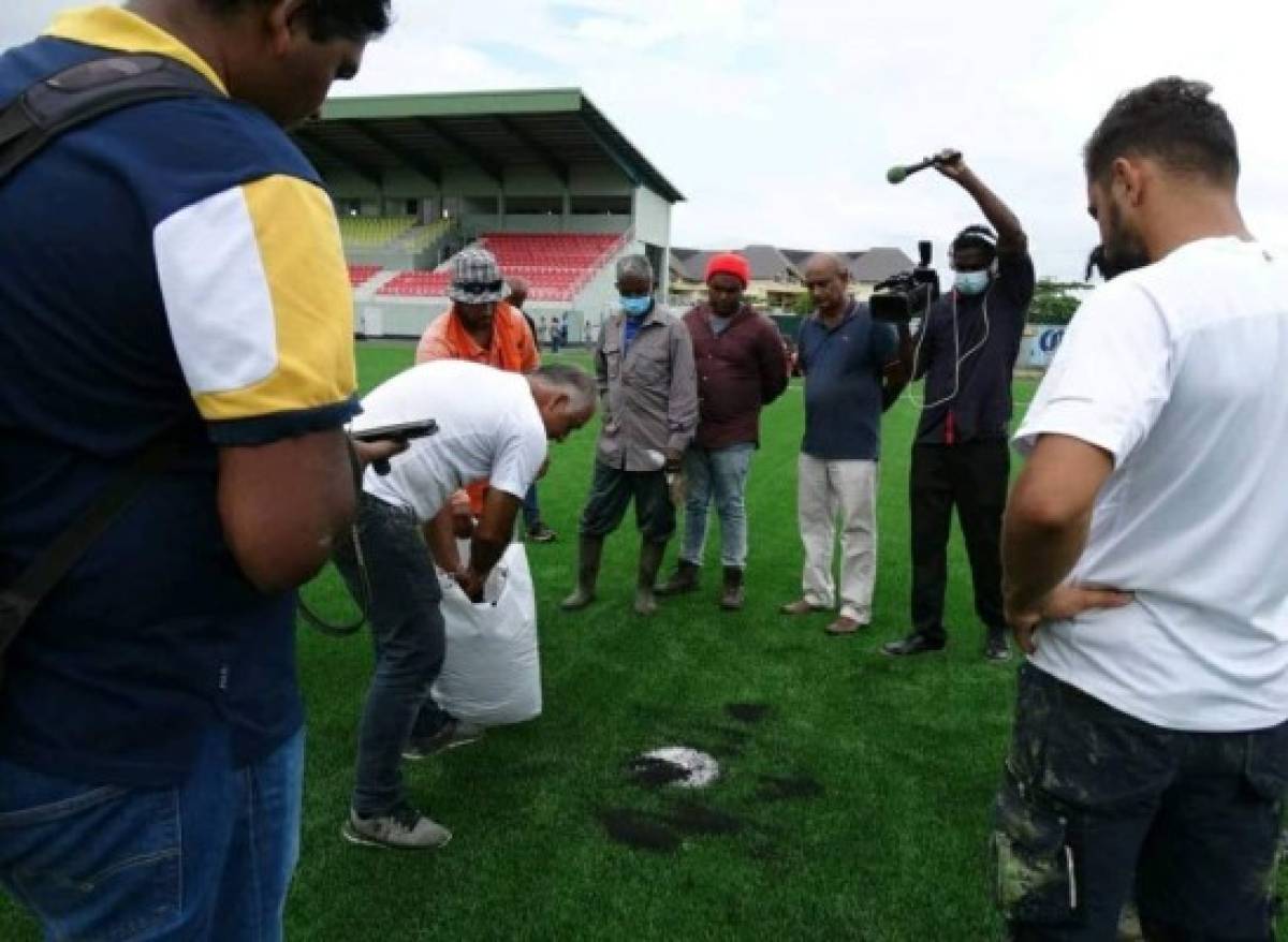 Un diseño bastante peculiar: El estadio de Surinam donde Olimpia jugará ante el Inter por Liga Concacaf