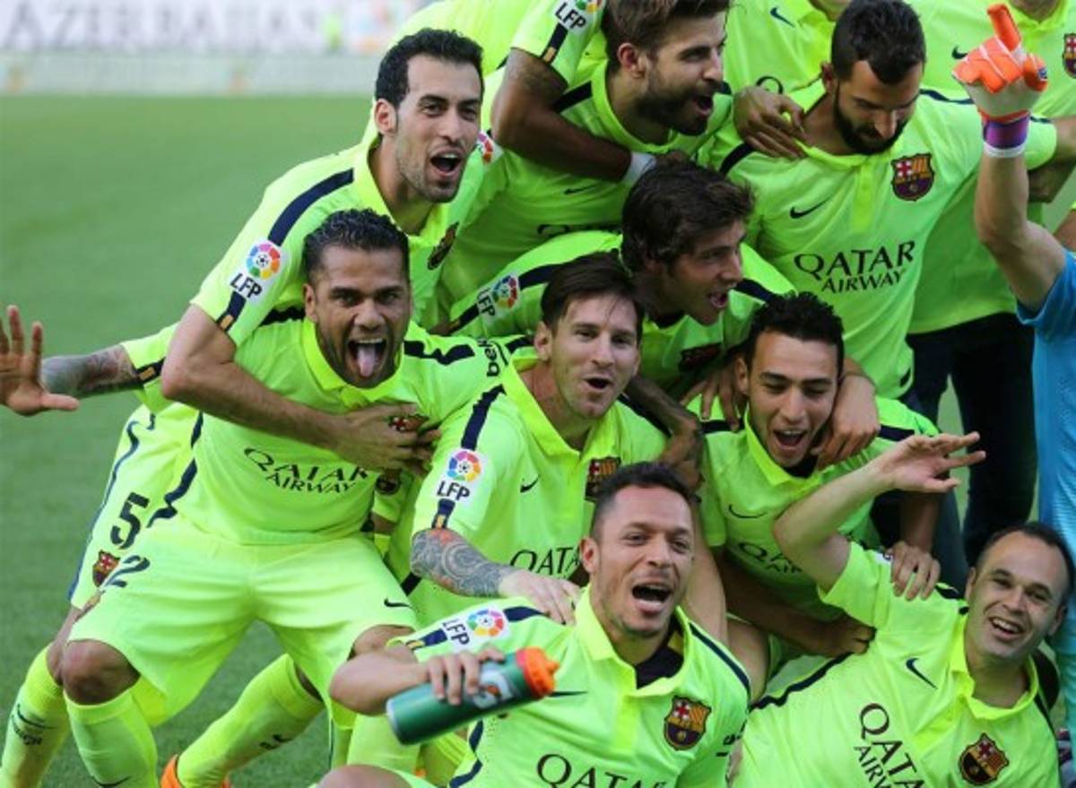 Barcelona campeón de la liga española tras vencer 1-0 a Atlético de Madrid