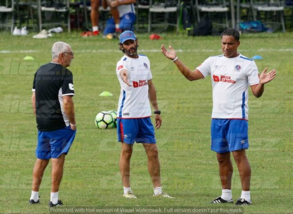 FOTOS: Olimpia trajo hasta porterías para preparar la semifinal en Tela