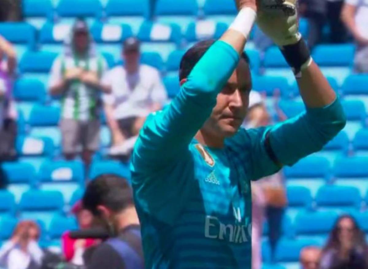 En solitario: Así se despidió Keylor Navas del Real Madrid en el Bernabéu