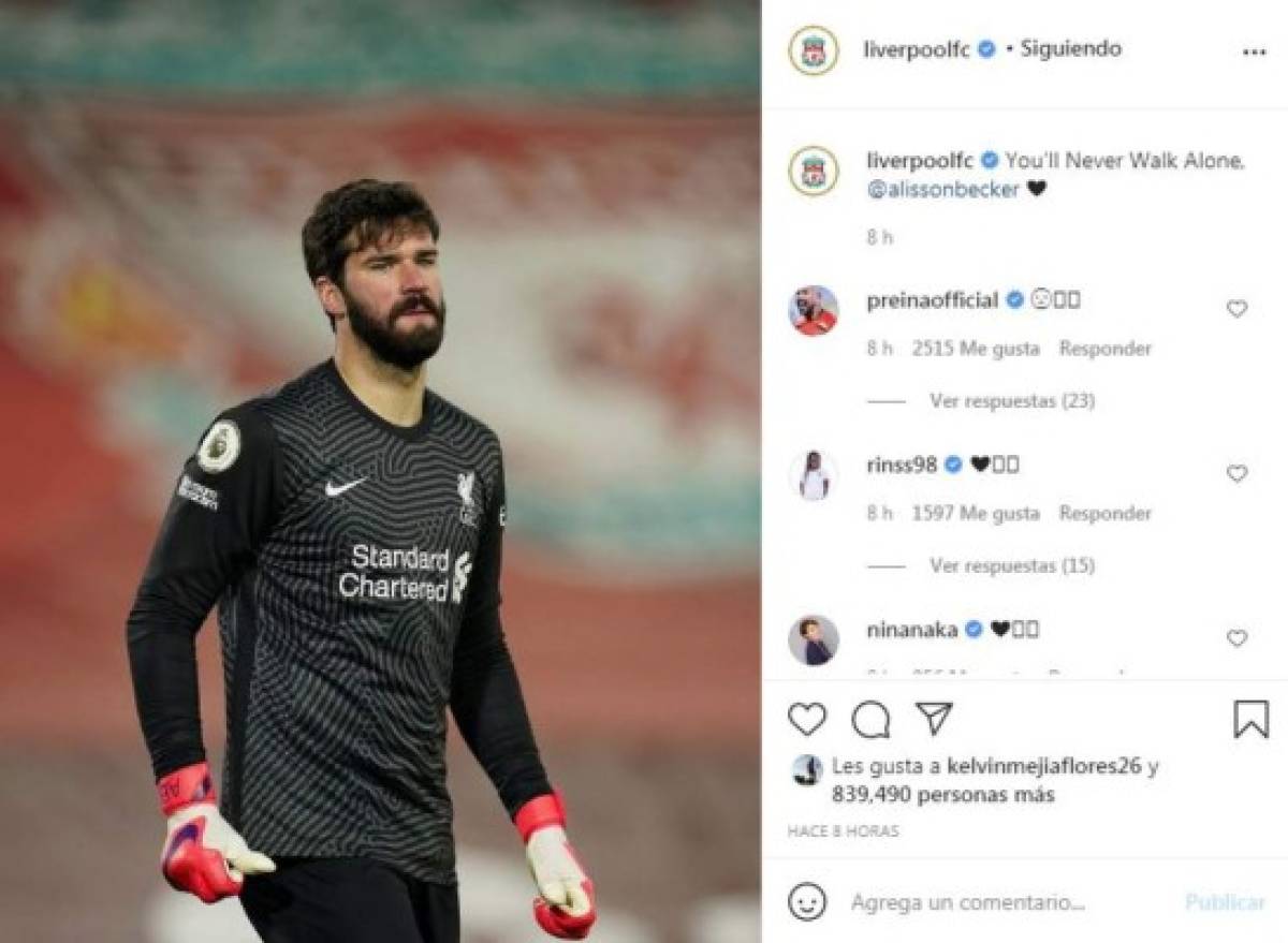 No puede viajar: El drama que vive Alisson Becker horas después de la muerte de su padre en Brasil