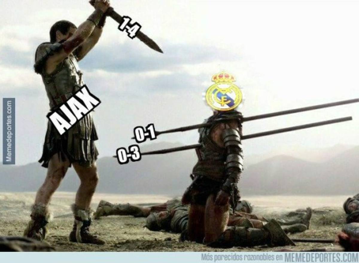 Los memes destruyen a un Real Madrid goleado y eliminado de la Champions por el Ajax