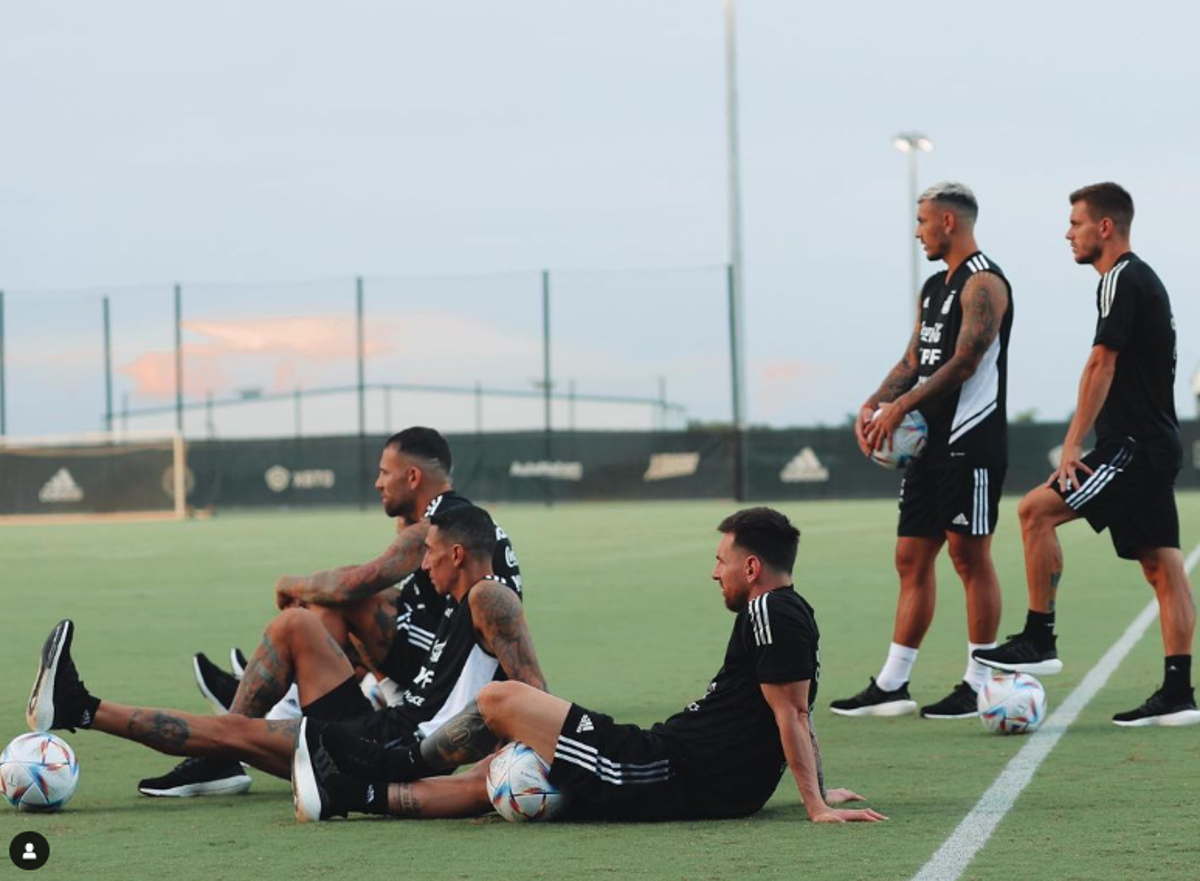 Relajados y la felicidad de Messi: el primer entreno de Argentina en la casa del Inter Miami antes de medirse a Honduras