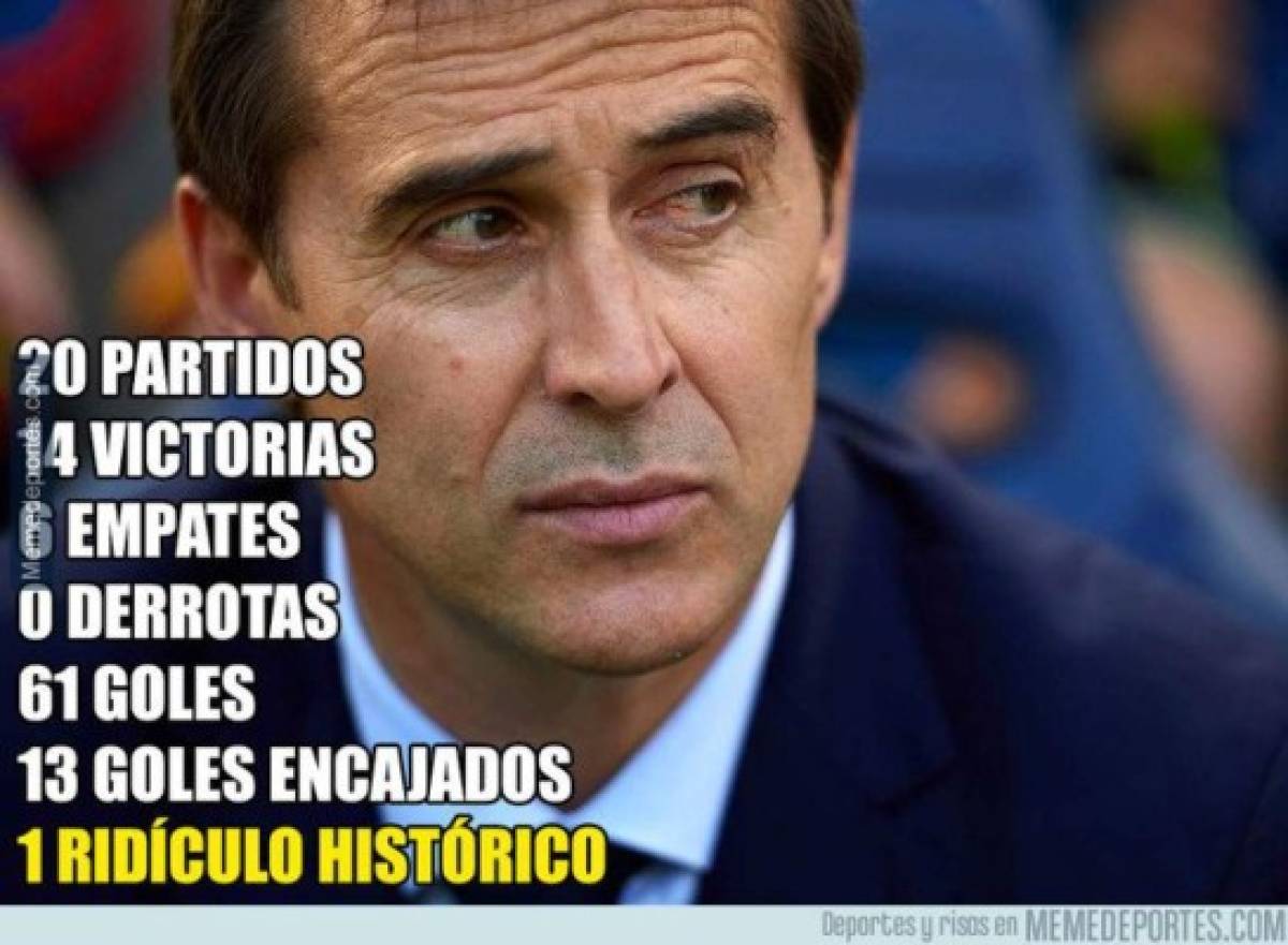 Crueles memes del despido de Lopetegui de la selección de España donde no se salva el Real Madrid