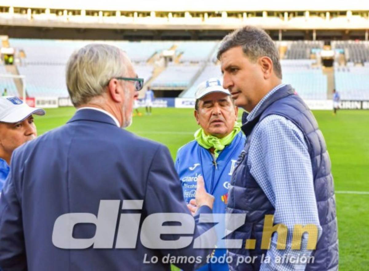 En fotos: Entre espías y la furia de Pinto, así entrenó Honduras en el ANZ Stadium