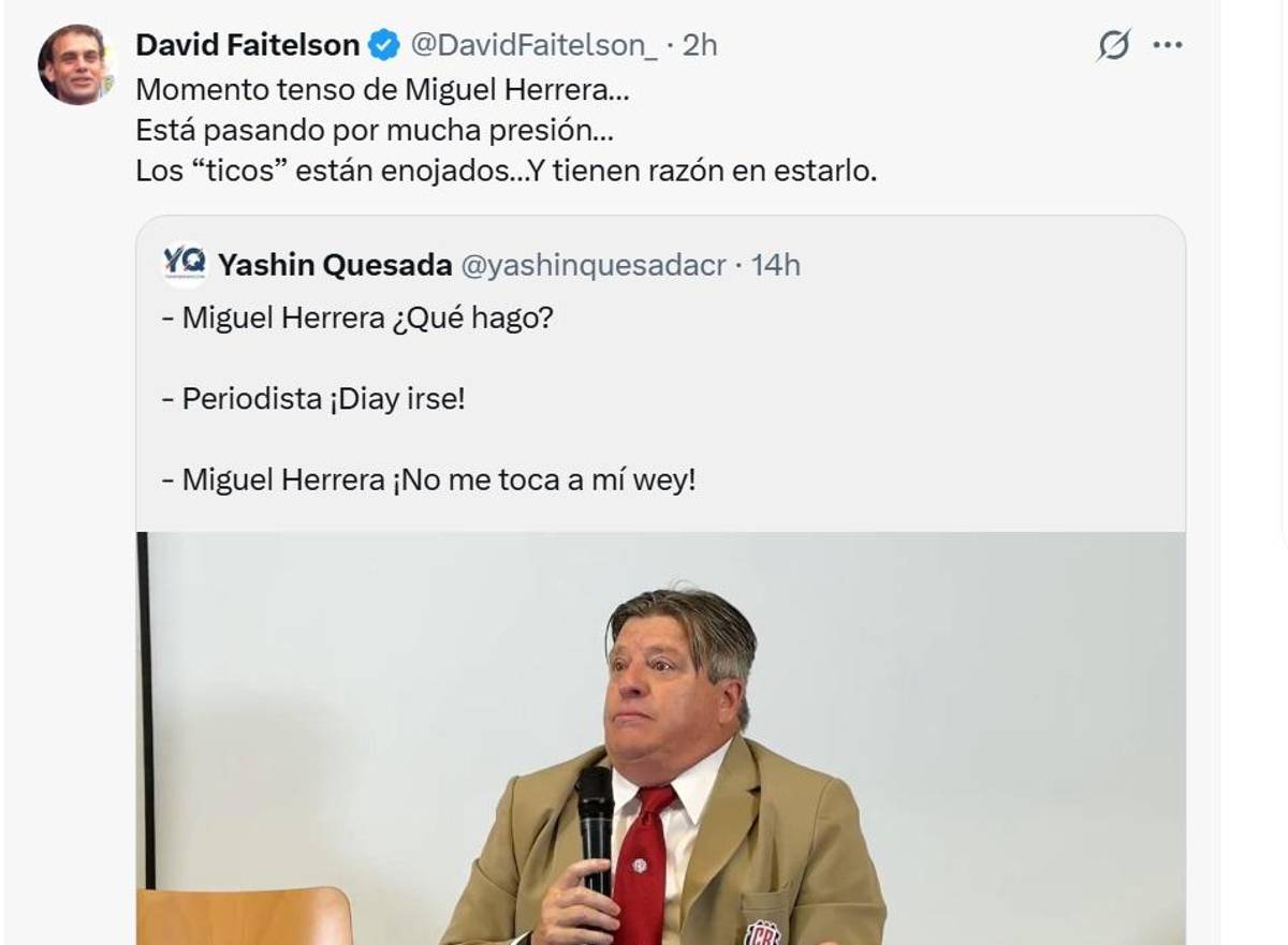 Faitelson aniquila al Piojo Herrera tras debacle de Costa Rica y rozar la eliminación