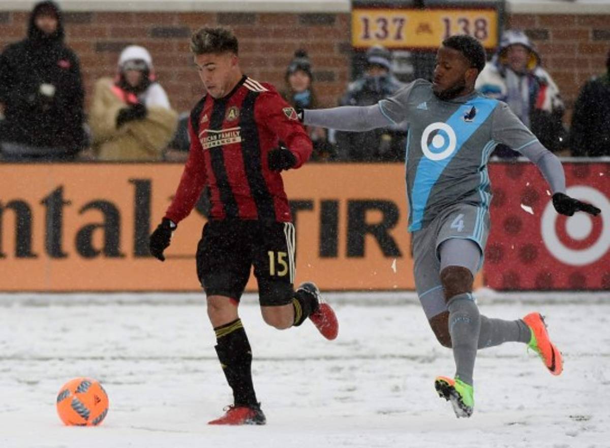 Las fotografías más sorprendentes del Atlanta-Minnesota bajo la nieve en la MLS