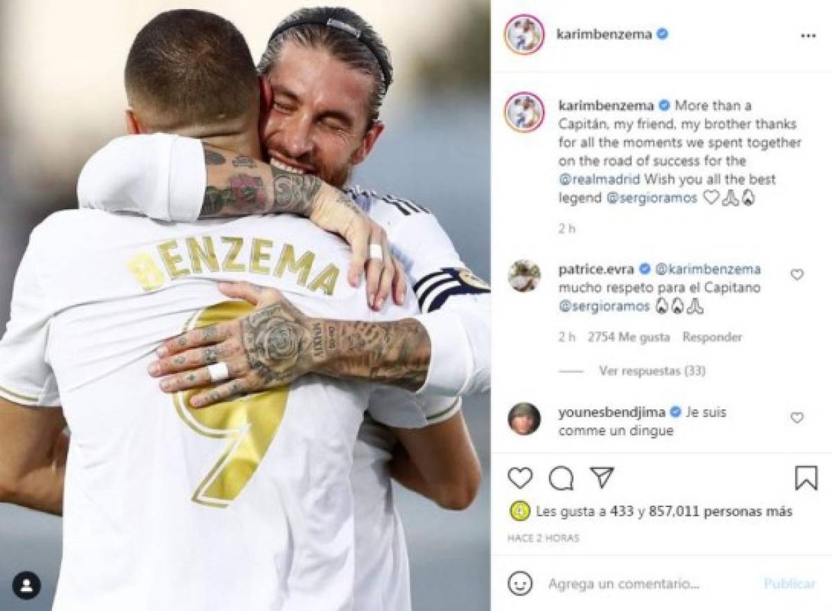 ¡Intenta no llorar! Los emotivos mensajes de despedida de los jugadores del Real Madrid a Sergio Ramos