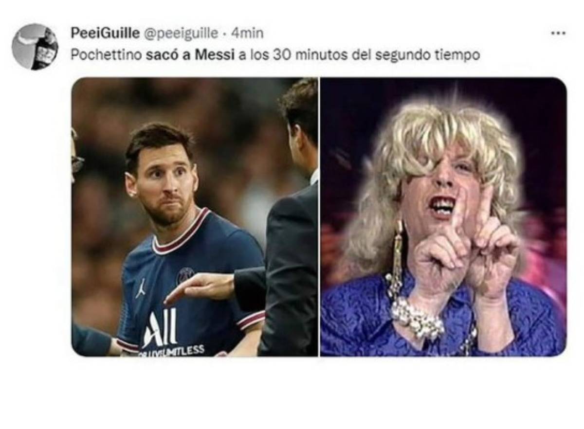 Pochettino armó la polémica en el PSG por sacar a Messi del partido y estallaron los memes