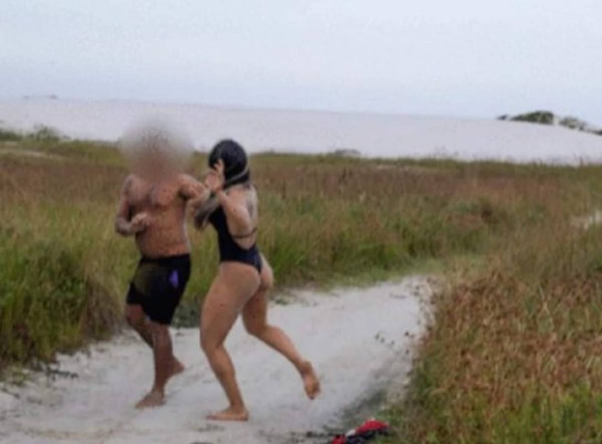 Brutal paliza de luchadora de la MMA a un hombre que se masturbaba durante su sesión de fotos
